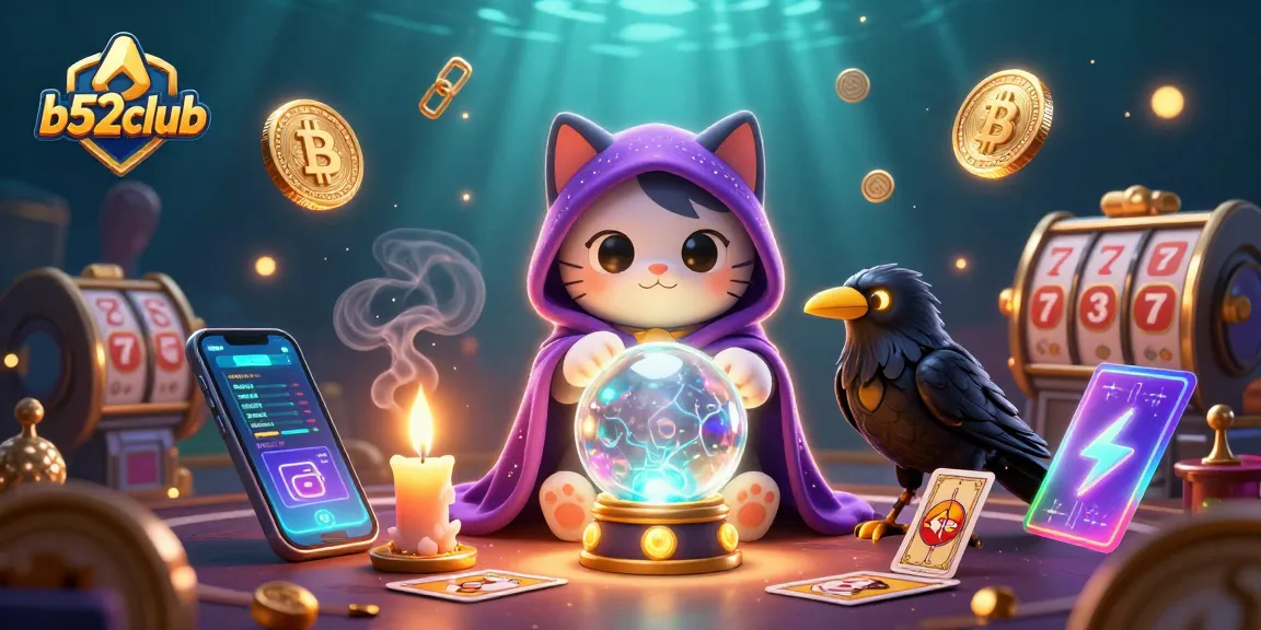 Engage with b52club's vibrant casino scene featuring mystical characters and dynamic gaming elements.