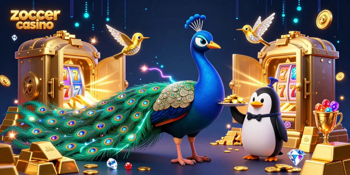 Win big at zoccer casino with luxurious 3D treasures and vibrant casino elements.
